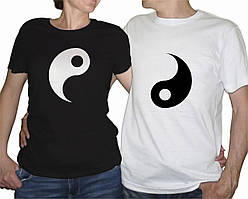 Парні футболки з принтом "Інь і Ян" Push IT