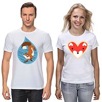 Парні футболки з принтом "Ліси" Push IT