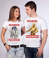 Парні футболки з принтом "Зоряні війни: дроїди" Push IT