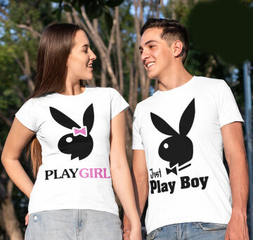 Парні футболки з принтом "Playgirl. Playboy" Push IT