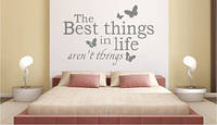 Наклейка на стену «Best things»