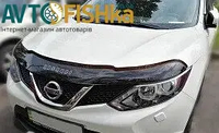 Дефлектор капота мухобойка на Nissan Qashqai II 2014-2017.