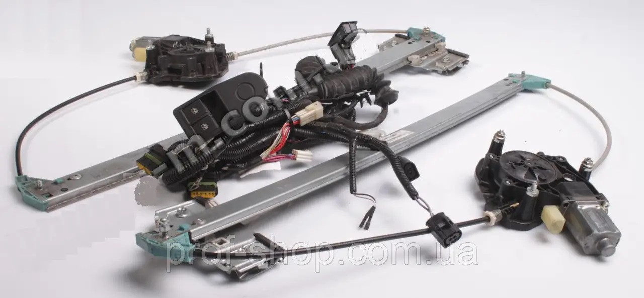 Склопідіймач Газель NEXT двері електричні комплект з проведенням і кнопкою Bosch (ГАЗ), фото 1