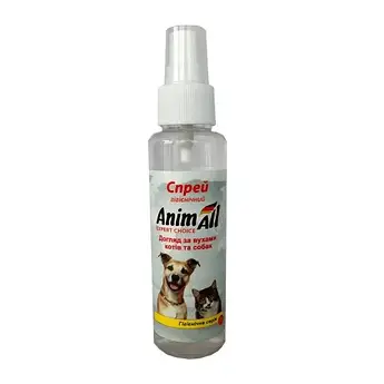 Гигиенический спрей-лосьон AnimAll для ушей кошек и собак, 100 мл