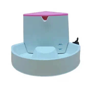 Поилка-фонтан автоматическая, угловая, для собак мелких пород и кошек, 19×25×17 см