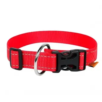 Нейлоновый ошейник Dog Extreme для собак, регулируемый, 25 мм, 31-49 см, красный
