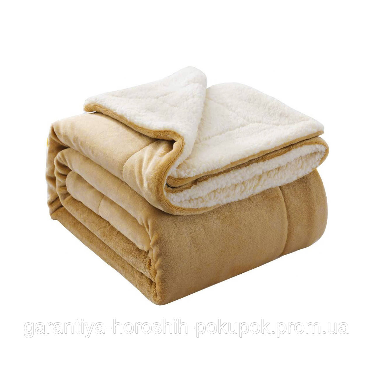 Покрывало на кровать двуспальное Suave Sherpa Throw 220х200 см теплый флисовый плед на диван, плед одеяло (GA) - фото 5 - id-p1574636468