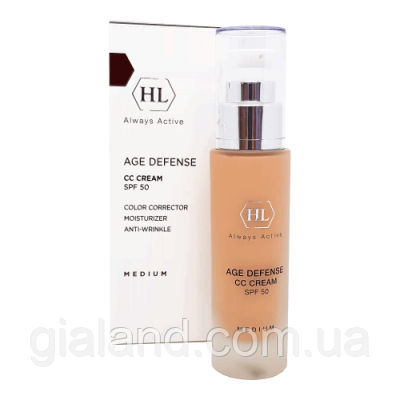 Антивіковий сонцезахисний крем Holy Land Age Defense CC Cream Medium