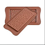 Силіконова форма плитка шоколаду "Сердечка", фото 2