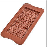 Силіконова форма плитка шоколаду "Сердечка", фото 3