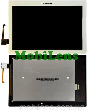 Lenovo A10-70F, Tab 2, A10-70L Дисплей+тачскрин(модуль) белый, фото 1