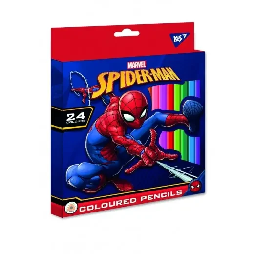 Олівці кольорові YES 24 кол. Marvel, 290601