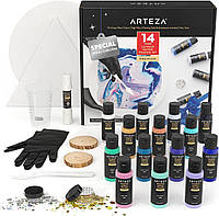 Набор жидких акриловых красок Arteza Acrylic Winter Edition Профессиональная серия 14 / 60 мл ( ARTZ-9226)
