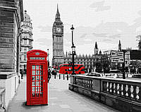Картины по номерам Звонок из Лондона КНО3619 раскраски по цифрам ТМ Идейка 40х50 см