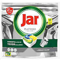 Таблетки для посудомоечных машин Jar Platinum 17штук