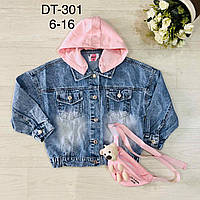 Куртка джинсовая для девочек + сумка, S&D, 16 лет, № DT301