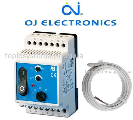 Терморегулятор для теплої підлоги ETN/F-2P-1441 OJ Electronics (на DIN-рейку), Данія, фото 3