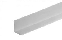 Плинтус угловой из эластичного ПВХ на самоклеящейся основе, 24 мм х 28 мм, рулон 5 м, Светло - серый