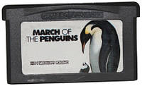 Картридж для геймбой, игры на GBA, MARCH OF THE PENGUINS