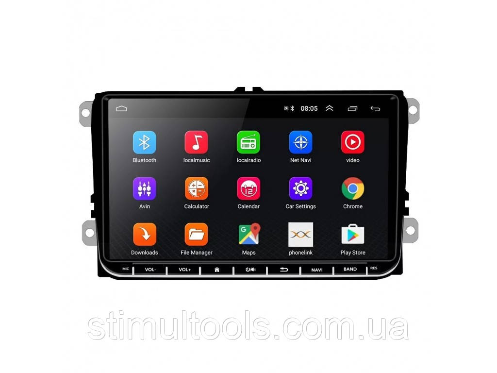 Штатна магнітола на Volkswagen Passat B6/B7/B8/Beetle CC/Tiguan/Touran Jetta/Polo/Caddy/Golf Android 10, фото 1