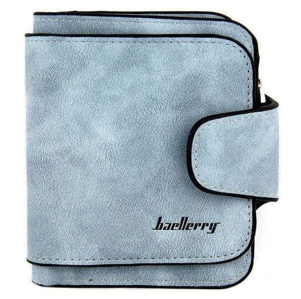 Жіночий замшевий гаманець Baellerry Forever Mini (12 х 11 х 2,5 см) Блакитний