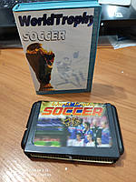 Картридж для Sega, игровой картридж для Сеги 16 bit, многоигровка World Trophy Soccer (16 bit) для Сеги