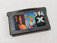 Картридж для геймбой, игры на GBA, Сборник 3в1 ( X-Men: The Official Game,Rayman