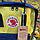 Рюкзак міський 16 л Fjallraven Kanken Classic (жіночий, чоловічий) / Канкен (39х27х13 см) Жовто-синій, фото 3