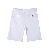 Чоловічі білі класичні шорти бермуди, фото 2