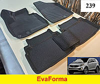 3D коврики EvaForma на Kia Sportage 3 '10-15 SL, Европеец, 3D коврики EVA