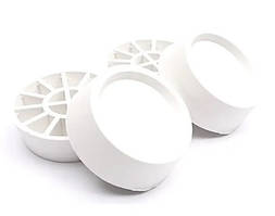 Гумові антивібраційні підставки під ніжки пральної машини білого кольору універсальні Wpro