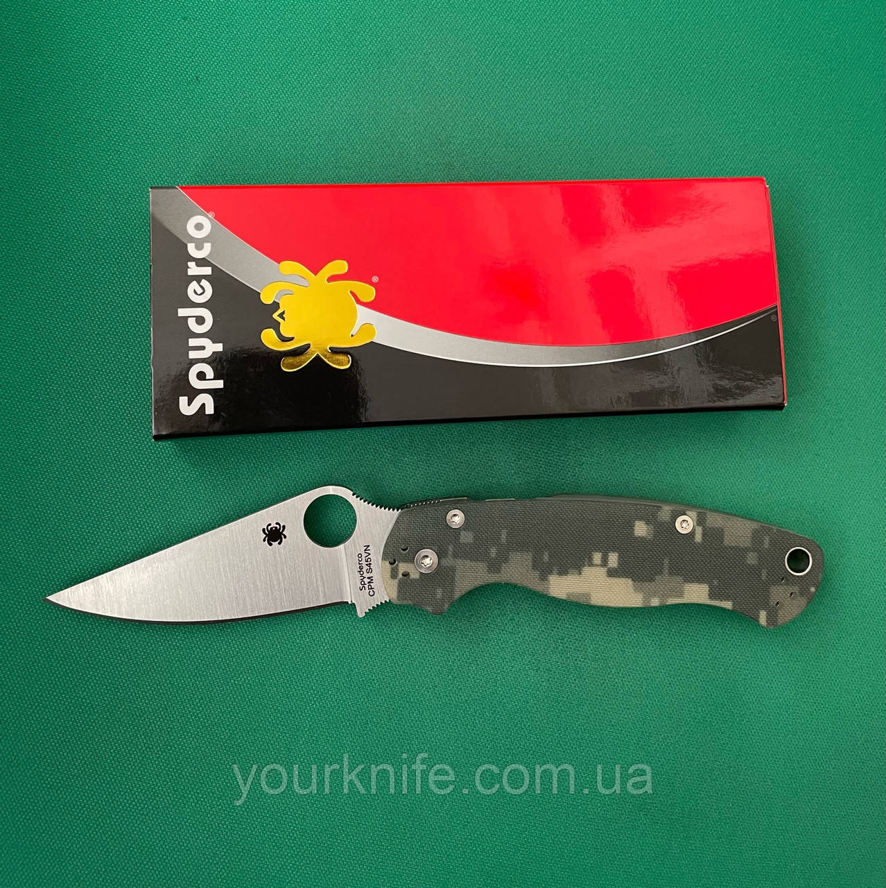 Ніж складний Spyderco Para-Military 2 Camo S45VN