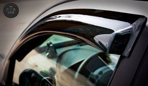 Дефлектори вікон (вітровики) клейкі/накладні Mazda 3 2013 -> sedan 4 шт. 5D (Anv)