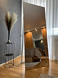 Велике напольне дзеркало без рами в повний зріст на ніжці 170x70 см, фото 2