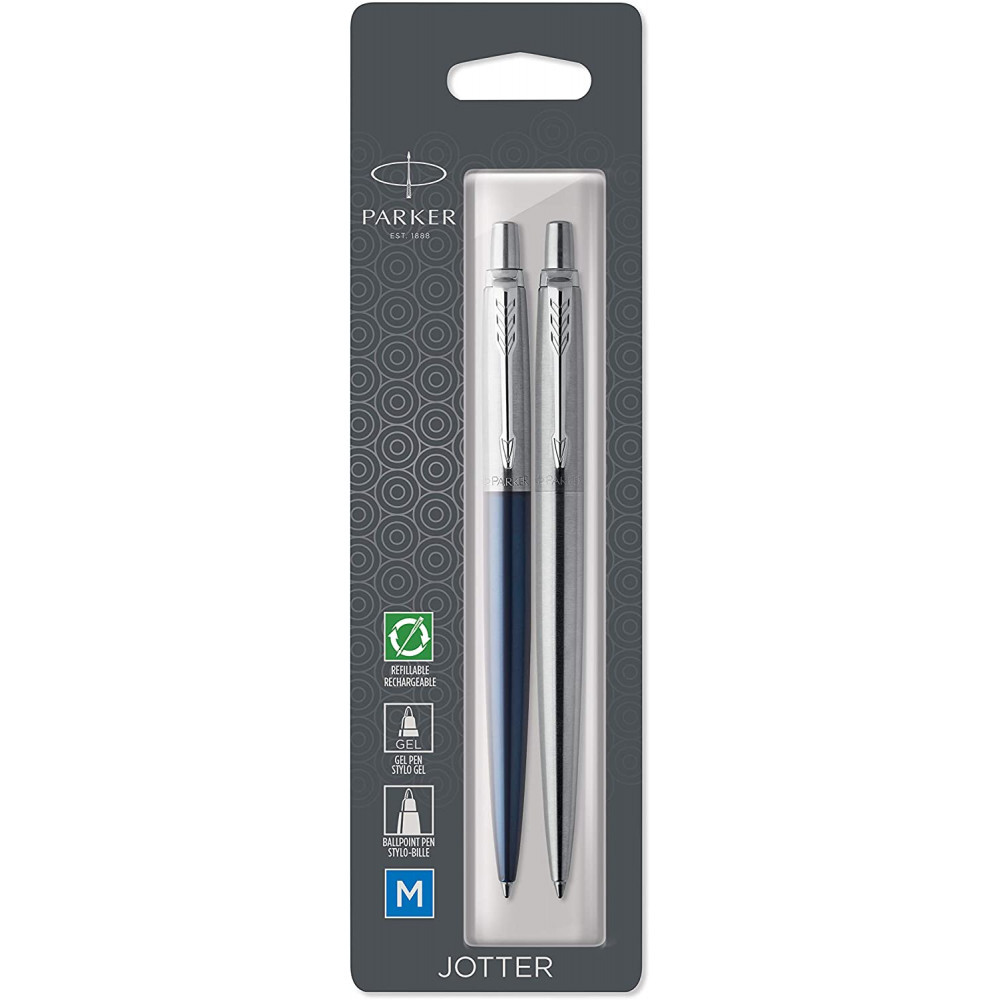 Набір ручок Parker JOTTER 17 Royal Blue CT BP + SS CT GEL блістер (16996)