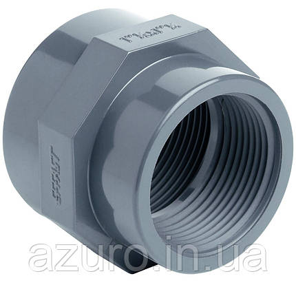Муфта ПВХ Effast RERMRE020A редукційна, із внутрішньою різьбою d1/2"х3/8", фото 1