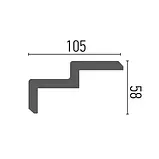 Карниз стельовий P899, довжина 2,00 м, фото 2