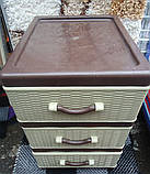 Комод пластиковий міні Style, 3 шухляди, фото 4