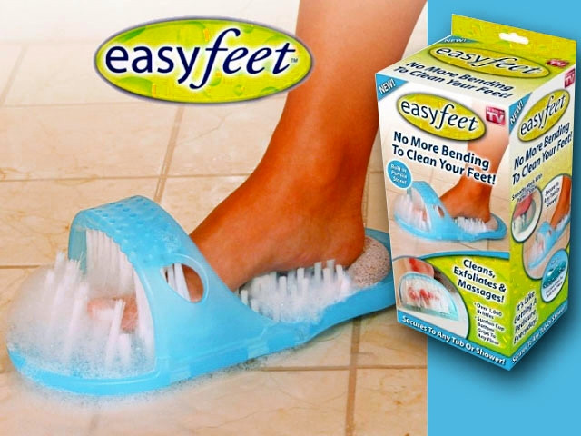 Массажные тапочки для душа с пемзой Easy Feet | Изи Фит - фото 5 - id-p257101851