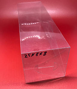 Коробки збірні прозорі пластикові 25 х 8 х 8 см 200 мкр 50 шт