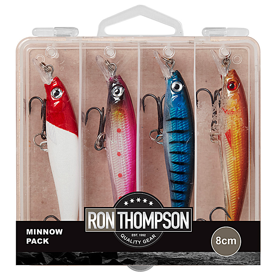 Набір воблерів у коробці DAM Long Casting Minnow 80 мм 8 г 4 шт.