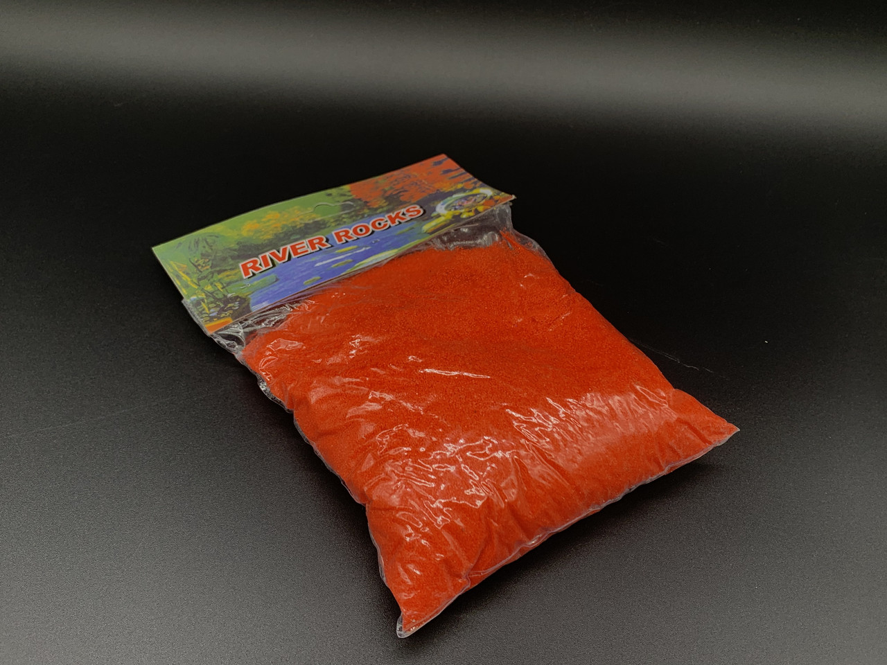 Пісок декоративний у пакеті, дрібний для рукоділля та творчості, колір червоний, вага 0.5 кг