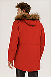 Чоловіча пухова парка з хутром єнота Finn Flare A19-22007-300 червона M, фото 4