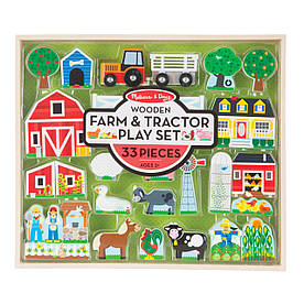 Дерев'яний ігровий набір "Ферма і трактор" Melissa&Doug (MD14800)