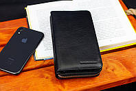 Чорний чоловічий гаманець-клатч на блискавці з блоком під картки з натуральної шкіри Marco Coverna MC-3051-1, фото 7
