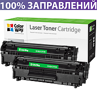 Картридж HP 12A (Q2612A) - 2 штуки для LJ 1010/1018/1020/1022, 3015/3020/3030/3050/3055, ColorWay