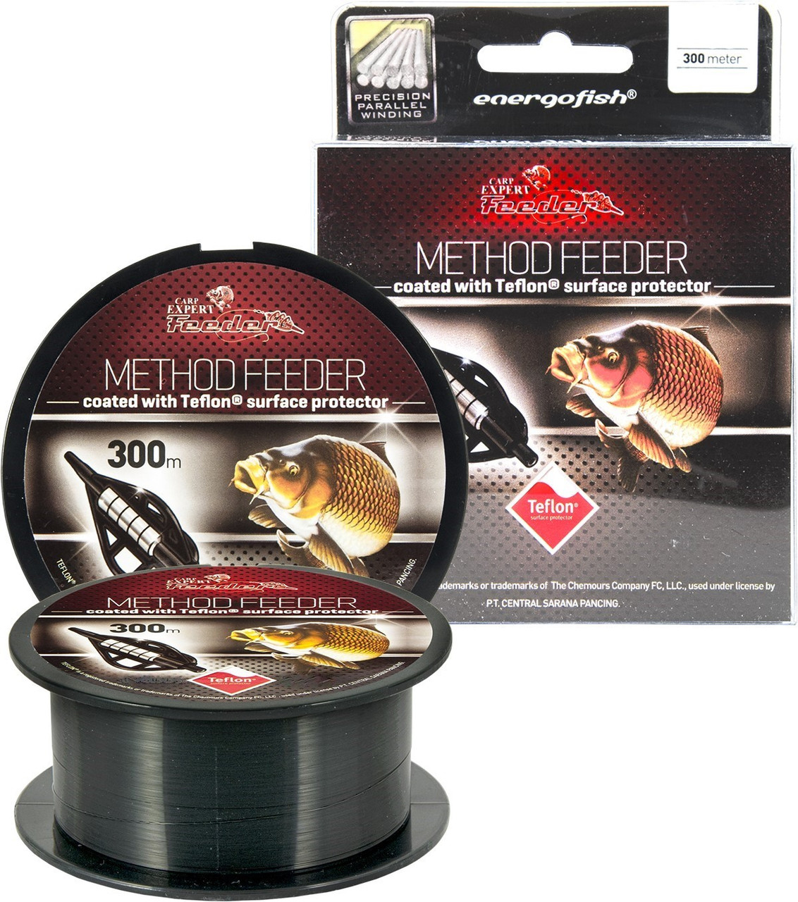 Жилка Carp Expert Method Feeder Black Teflon 300 м 0.2 мм 5.45 кг