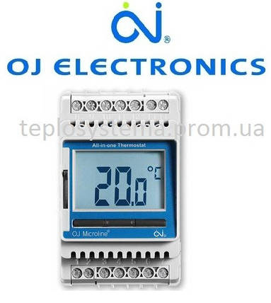 Терморегулятор для теплої підлоги ETN4 — 1999 OJ Electronics (на DIN-рейку), Данія, фото 1