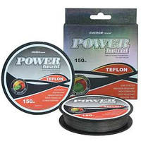 Шнур Power Teflon Dark Grey Braid X8 150 м 0.25 мм 17.5 кг