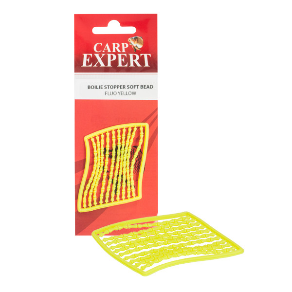 Стопор Carp Expert Boilie Stopper Soft кісточка Fluo жовтий